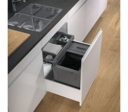 Abfallsammler X-LINE 600/M7 mit Premium Schublade, anthrazit für 60 cm Schrankbreite