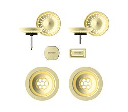 SCHOCK Sichtteile in White Gold 400071WGO - Aufwertung für die PREMIUM Ablaufgarnitur 410071CHR ab Baujahr 2024