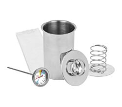 Browin 313115 SET Richtiger Bissen - Schinkenkocher 1,5 kg, Edelstahl, inkl. Thermometer und Beuteln
