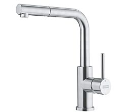 FRANKE Armatur SMART GLENDA Edelstahl mit Zugauslauf / Einhebelmischer
