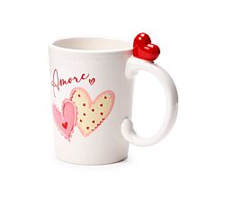 Puckator AMORE HERZEN Figurativer Keramikbecher 400 ml / Becher