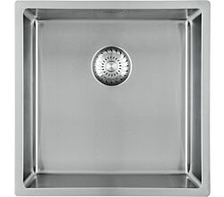 CARESSI 1-Becken Spüle CAPPO 60514 ohne Hahnbank / ab 50 cm Schrankbreite / Einbauspüle / Edelstahlspüle