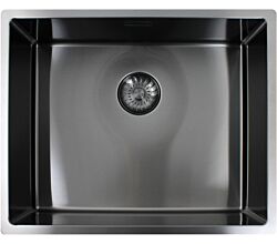 CARESSI Spüle CAPPO 60540 GUN METAL ohne Hahnbank / ab 60 cm Schrankbreite / Einbauspüle / Edelstahlspüle
