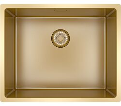 CARESSI Spüle CAPPO R10 GOLDEN LINE mit kompletten Montagezubehör / ab 60 cm Schrankbreite / Einbauspüle