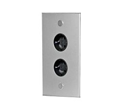 THEBO Energie-Ecksäule ST 3007-2 Aluminium - Schweizer Norm - 2 Steckplätze