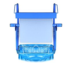 Wandhalter mit Müllsackhalterung für Putztuchrollen bis 40 cm Breite / PLOCK GmbH