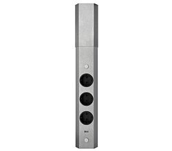 THEBO Energie-Ecksäule ST 3081/3-CH - Schweizer Norm - mit 3 Steckplätzen und USB Ladestation