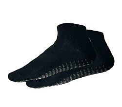 LOHA Stoppersocken XS schwarz, EU Größe 27-30 / Trampolinsocken / Pilates Yoga Socken