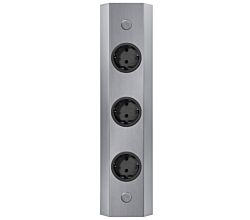 THEBO Energie-Ecksäule ST 3081/320 mit drei Schuko-Steckplätzen / Mehrfachsteckdose / Ecksteckdose