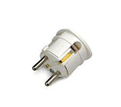 THEBO Schutzkontakt Winkelstecker weiss 250 V/16 A  CE, VDE / Schuko-Stecker