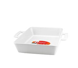 CreaTable Auflaufform quadratisch 32 cm TRUE SCALE aus Steinzeug / Auflaufformen / Backofenform / Ofenform