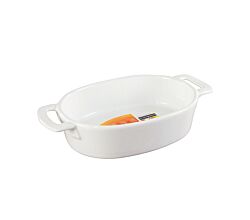CreaTable Auflaufform oval 27 cm TRUE SCALE aus Steinzeug / Auflaufformen / Backofenform / Ofenform