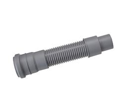 HT-Anschlussschlauch 250 mm DN 50 flexibel / HT- Rohr / Hochtemperaturrohr / Ablauf- und Verbindungsschlauch