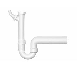 1,5 Zoll Röhrengeruchsverschluss - 2 mit Abgangsrohr Ø 40 oder Ø 50 mm / Siphon / Geruchsverschluss