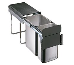 WESCO 785304-42 Abfallsorter EDEL-DOUBLE 30 BM ab 30 cm Schrankbreite / Abfallvolumen 30 (1x20 u. 1x10) Liter