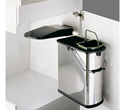 WESCO 790454-42 Abfallsorter 19 Liter ÖKO DT inkl. Bio Boy Eimer / ab 45 cm Schrankbreite / VARIO-4 / Schwenktechnik