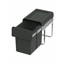 WESCO Abfallsorter CLAP 345 K/300-1 in Anthrazit mit 15 Liter Abfallvolumen ab 30 cm Schrankbreite