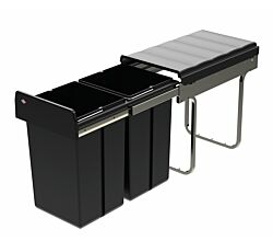 WESCO Traditionline Double-Boy 410 ECO/300-2, schwarz ab 30 cm Schrankbreite