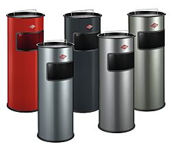 WESCO Standascher 30 mit Sieb und 30 Liter Abfallvolumen / Mülleimer / Ascher