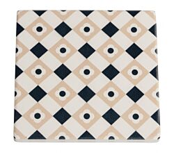 Medina Untersetzer Zagora, Keramik/Kork, 9,5 x 9,5 x 0,75 cm, DU0018