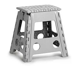 ZELLER Klapphocker 13036 aus Kunststoff, grau / Tritt / Klappstiege