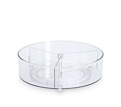 ZELLER 14747 Dreh-Organizer 3-Fach-Aufteilung, Kunststoff / Kunststoffbox