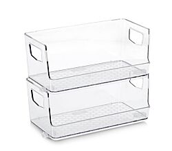 ZELLER 14758 Aufbewahrungsboxen-Set 2-tlg., Kunststoff / Kunststoffbox