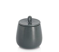 ZELLER 19393 Gewürzdose 220 ml aus Keramik, schwarz