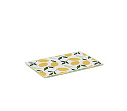 ZELLER 26336 Glasschneideplatte LEMON aus Sicherheitsglas, ca. 30 x 20 cm
