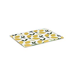 ZELLER 26337 Glasschneideplatte LEMON aus Sicherheitsglas, ca. 40 x 30 cm
