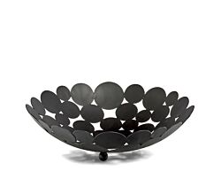 ZELLER 27412 Obstkorb Metall, schwarz, ca. Ø 29 x 8,5 cm