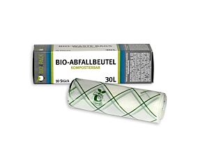 30 L Abfallbeutel 10er Pack / Müllbeutel / Mülltüte / Biobeutel / Kompostbeutel  / Bio4Pack