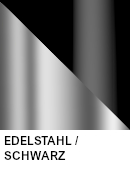 Edelstahl-Schwarz